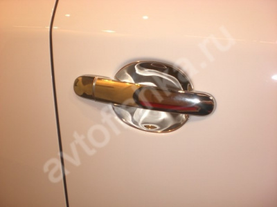 Mercedes Viano W639 (2004-) накладки под ручки дверей из нержавеющей стали, 4 шт.